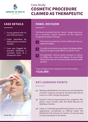 MOH_Infographic_Doctor_Case Study_Cosmetic Procedure Claimed as Therapeutic_FINAL