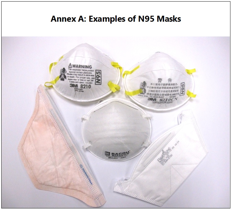 Examples of N95 Masks