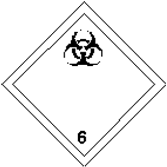 biohazard sign for biological agents